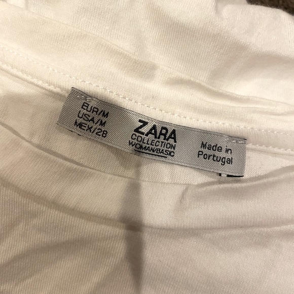 Zara Women Medium short Sleeve Tee Chic Fadhion - Picture 2 of 2